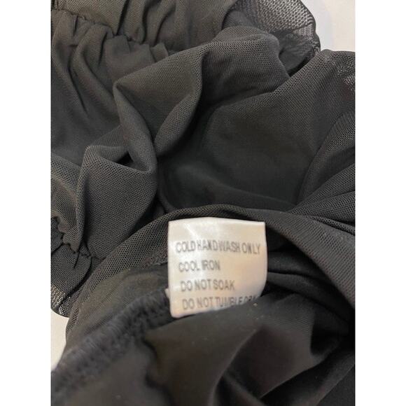 NEW White Fox Corset Dress Size XS Mesh Ruched Mini Black,Party, Club NWT - Picture 8 of 8